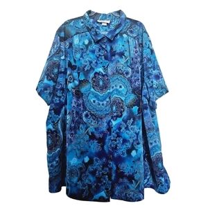 A Personal Touch Hawaiian Summer Button Up 5X